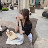 ブラウス シフォンドット柄 前ボタンブラウス | Lips | 詳細画像5