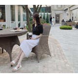 ブラウス シフォンドット柄 前ボタンブラウス | Lips | 詳細画像7