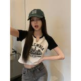 ラグランクロップドティーシャツ スリットネック | LETee | 詳細画像12