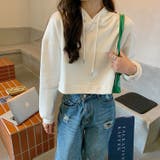 【再入荷!!】ショート丈パーカー ギャル へそ出し | Lips | 詳細画像10 