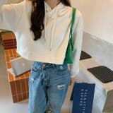 【再入荷!!】ショート丈パーカー ギャル へそ出し | Lips | 詳細画像11 