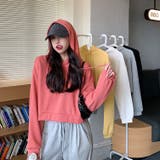 【再入荷!!】ショート丈パーカー ギャル へそ出し | Lips | 詳細画像2 