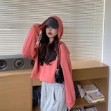 【再入荷!!】ショート丈パーカー ギャル へそ出し | Lips | 詳細画像4 