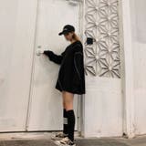 薄手デザインラインBIGトレーナー 韓国ファッション ストリート | LETee | 詳細画像16 
