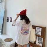 アメリカポップ古着風プリントTシャツ ビックシルエット 韓国ファッション | LETee | 詳細画像7