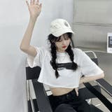 クロップド丈 へそ出し プリントTシャツ | LETee | 詳細画像11