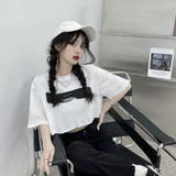 クロップド丈 へそ出し プリントTシャツ | LETee | 詳細画像12