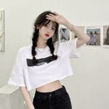 クロップド丈 へそ出し プリントTシャツ | LETee | 詳細画像15