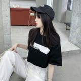 クロップド丈 へそ出し プリントTシャツ | LETee | 詳細画像8