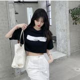 クロップド丈 へそ出し プリントTシャツ | LETee | 詳細画像9