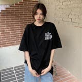 バックプリントTシャツ/ビッグシルエットT/韓国ファッション | LETee | 詳細画像12