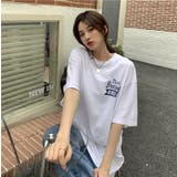 バックプリントTシャツ/ビッグシルエットT/韓国ファッション | LETee | 詳細画像3
