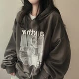 フォトプリントパーカー ビックシルエット トレーナ | LETee | 詳細画像1 