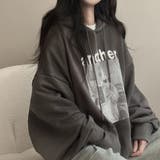 フォトプリントパーカー ビックシルエット トレーナ | LETee | 詳細画像16 