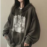 フォトプリントパーカー ビックシルエット トレーナ | LETee | 詳細画像9 