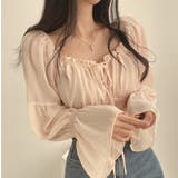 シャーリングシフォンブラウス レディース トップス | LETee | 詳細画像9