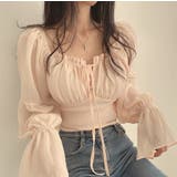 シャーリングシフォンブラウス レディース トップス | LETee | 詳細画像12