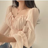 シャーリングシフォンブラウス レディース トップス | LETee | 詳細画像13