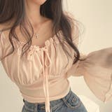 シャーリングシフォンブラウス レディース トップス | LETee | 詳細画像6