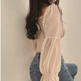 シャーリングシフォンブラウス レディース トップス | LETee | 詳細画像8