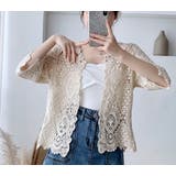 BEIGE | レースカーディガン/半袖/羽織 | LETee