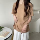 BEIGE | フクレ織トップス | LETee