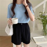 BLUE | フクレ織トップス | LETee