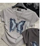 GREY | バタフライドローコードトップス | LETee