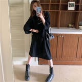 BLACK | バックプリント ティーワンピース | LETee