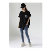 BLACK | ボックスバックプリントティーシャツ | LETee