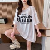 バックキリカエビッグティーシャツ/シースルー | LETee | 詳細画像1