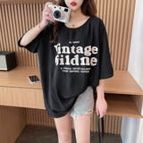 BLACK | バックキリカエビッグティーシャツ/シースルー | LETee