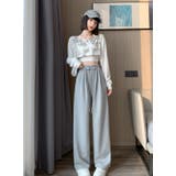 GREY | ウエストレースアップパンツ | LETee