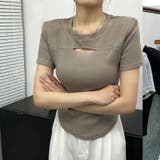 スリット風ムネアキティーシャツ | LETee | 詳細画像1 