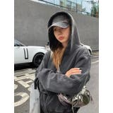 スミクロパーカー フード付きスウェット | LETee | 詳細画像3