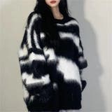 バイカラーモンスターシャギーニット | LETee | 詳細画像10