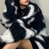 バイカラーモンスターシャギーニット | LETee | 詳細画像11