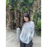 シアータイプ バックロゴプリントトップス/メッセージロゴ | LETee | 詳細画像12