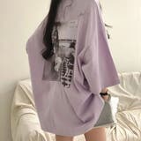 PURPLE | フォトプリント ビッグティーシャツ | LETee