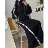 サイドラインロングスカート&袖ラインダブルジップジャケット セットアップ | LETee | 詳細画像5