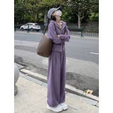 PURPLE | スウェットパンツ＆サムホールスリーブジップパーカーセット/セットアップ | LETee