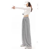 イレギュラーサイドカットワイドパンツ/リラックスパンツ | LETee | 詳細画像1 