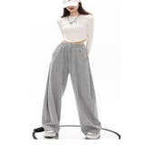 イレギュラーサイドカットワイドパンツ/リラックスパンツ | LETee | 詳細画像2 