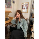 フリンジトリミング デニムジャケット | LETee | 詳細画像15