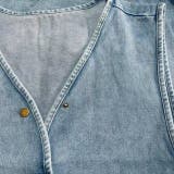 ワンウォッシュ デニムジレ | LETee | 詳細画像11