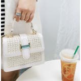 WHITE | 異素材コンビハンドバッグ/2WAYショルダーバッグ | LETee