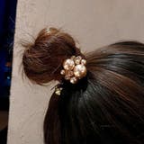 パール＆ストーン付シュシュ | LETee | 詳細画像3 