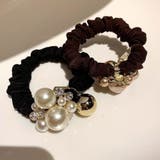 パール＆ストーン付シュシュ | LETee | 詳細画像4 