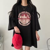 サークルプリントBIGシルエットカットソートップス/7分袖 | LETee | 詳細画像19