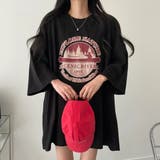 サークルプリントBIGシルエットカットソートップス/7分袖 | LETee | 詳細画像20